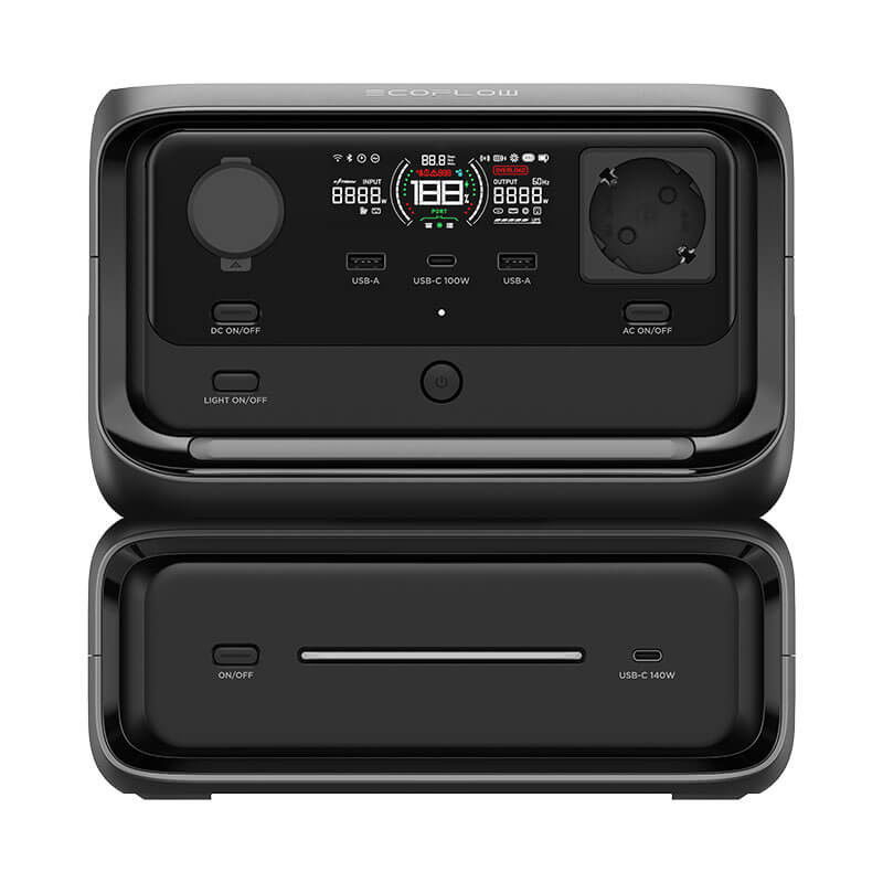 Kit Generator Solar Portabil EcoFlow River 3 Max, 572Wh, 600W cu panou 160W [3]