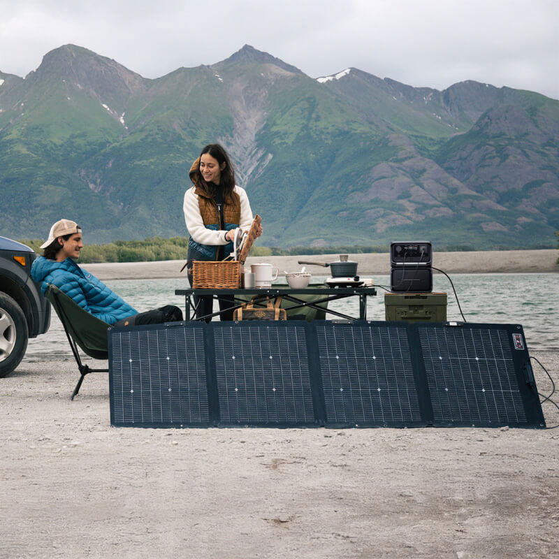 Kit Generator Solar Portabil EcoFlow River 3 Max Plus, 858Wh, 600W cu panou 220W [10]