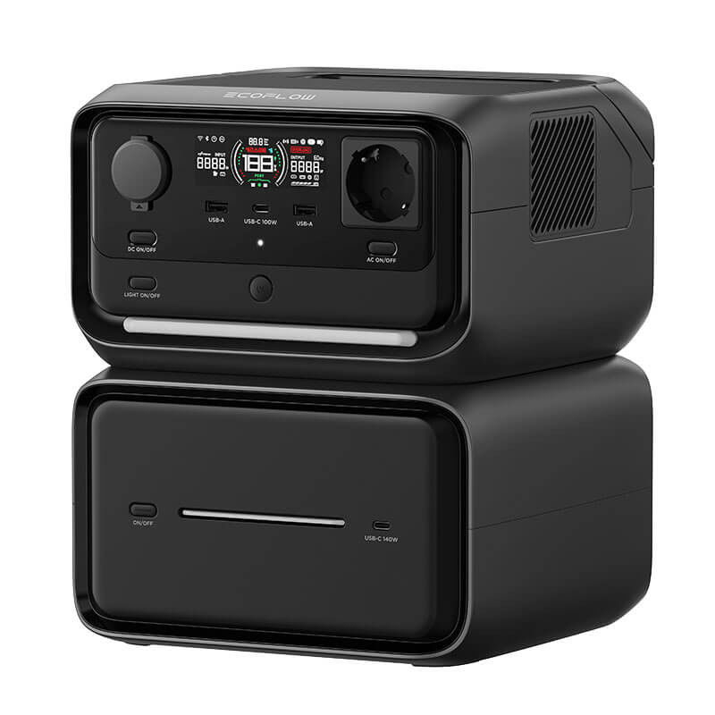 Kit Generator Solar Portabil EcoFlow River 3 Max Plus, 858Wh, 600W cu panou 220W [2]