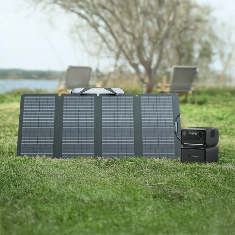 Kit Generator Solar Portabil EcoFlow River 3 Max Plus, 858Wh, 600W cu panou 220W [11]