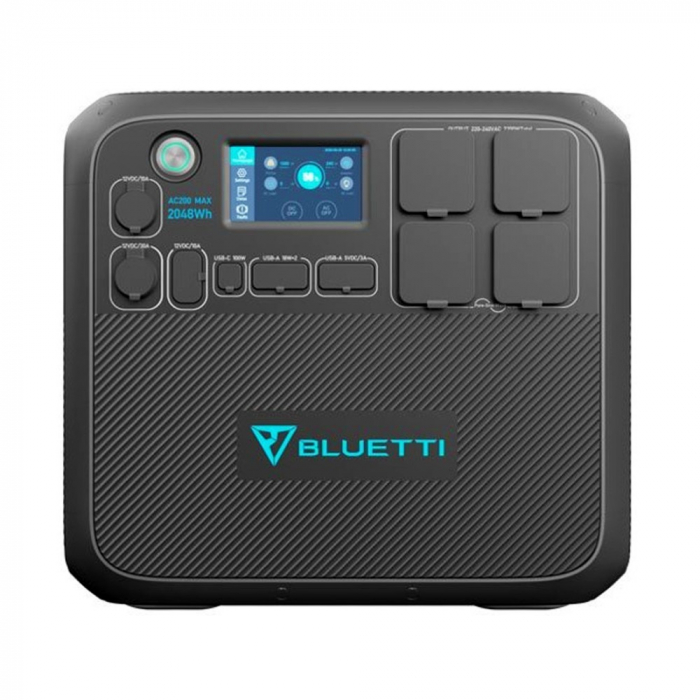 Kit Generator Solar Portabil Bluetti Poweroak 2200W 2048Wh Ac200Max + 2 X 200W [4]