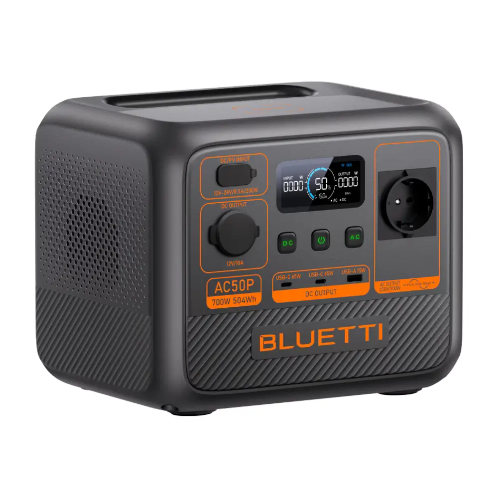 Kit generator solar portabil Bluetti AC50P 700W 504Wh + panou 200W Bluetti [3]