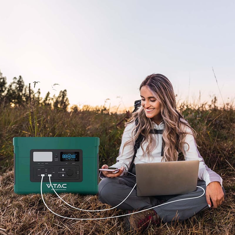 Statie de alimentare portabila V-TAC VT-1001N 1000W 1024Wh [13]