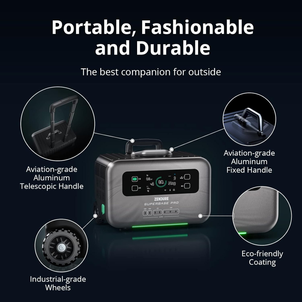 Statie de alimentare portabila Zendure SuperBase Pro 1500, 2000W 1440Wh [15]