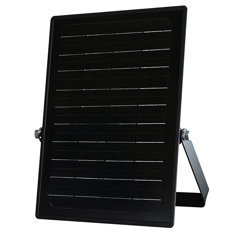 Proiector LED solar 10W 1500lm IP65 cu lumina rece si neutra 4000K + 6000K - Negru [5]