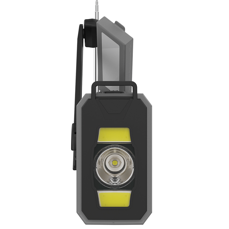 Radio de urgenta cu incarcare solara, dinam, Powerbank 10000 mAh, lanterna SOS si ecran LCD, AM/FM [5]