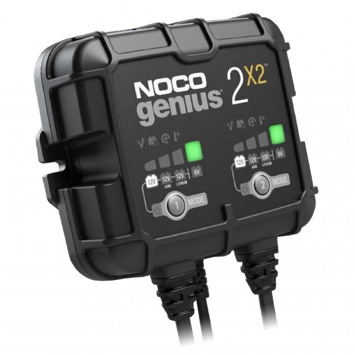 Redresor Noco GENIUS2X2 auto moto 6V / 12V 2 x 2A pentru acumulatori Plumb-Acid AGM GEL VRLA Litiu [2]