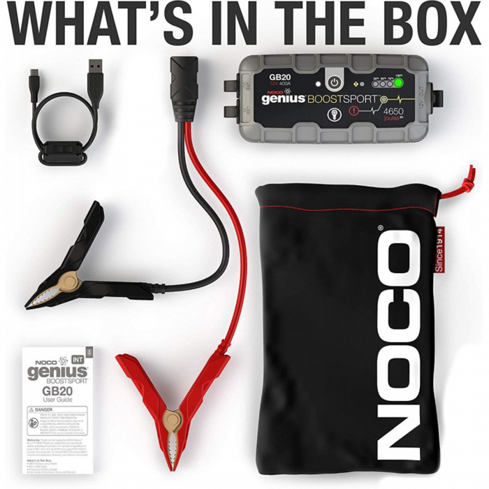 Robot Pornire Auto, Jump Starter Auto 12V Portabil, Curent Pornire 500A Litiu-Ion, Noco Boost Gb20 [3]