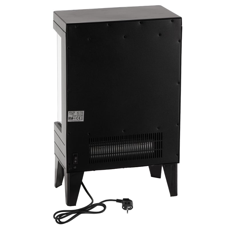 Semineu electric 2000W, sticla securizata, efect flacara 3D, 2 trepte [6]