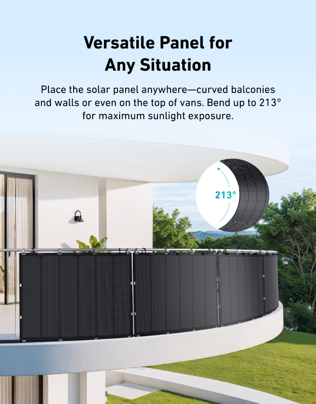 Set 4 Panouri solare flexibile Anker Solix FS20, 225W, IP67, Tehnologie TOPCon [7]