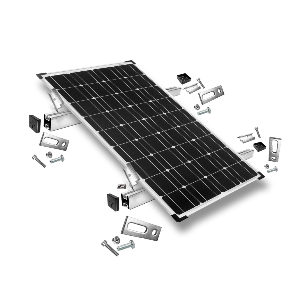 Sistem de prindere 1 panou fotovoltaic, pentru acoperisuri inclinate de tabla [1]
