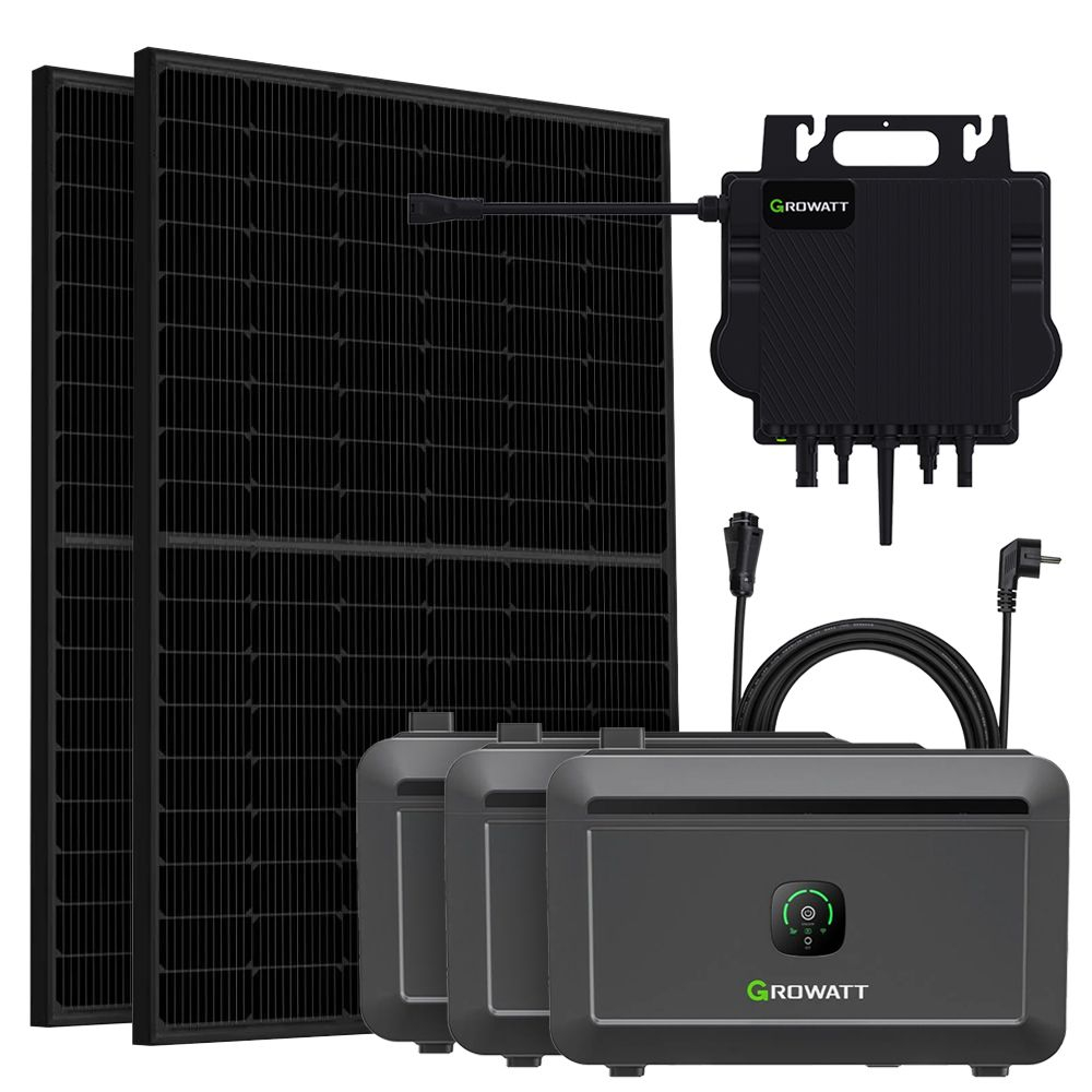 Kit solar complet 900W pentru balcon cu microinvertor 800W si stocare 6.14Wh [1]