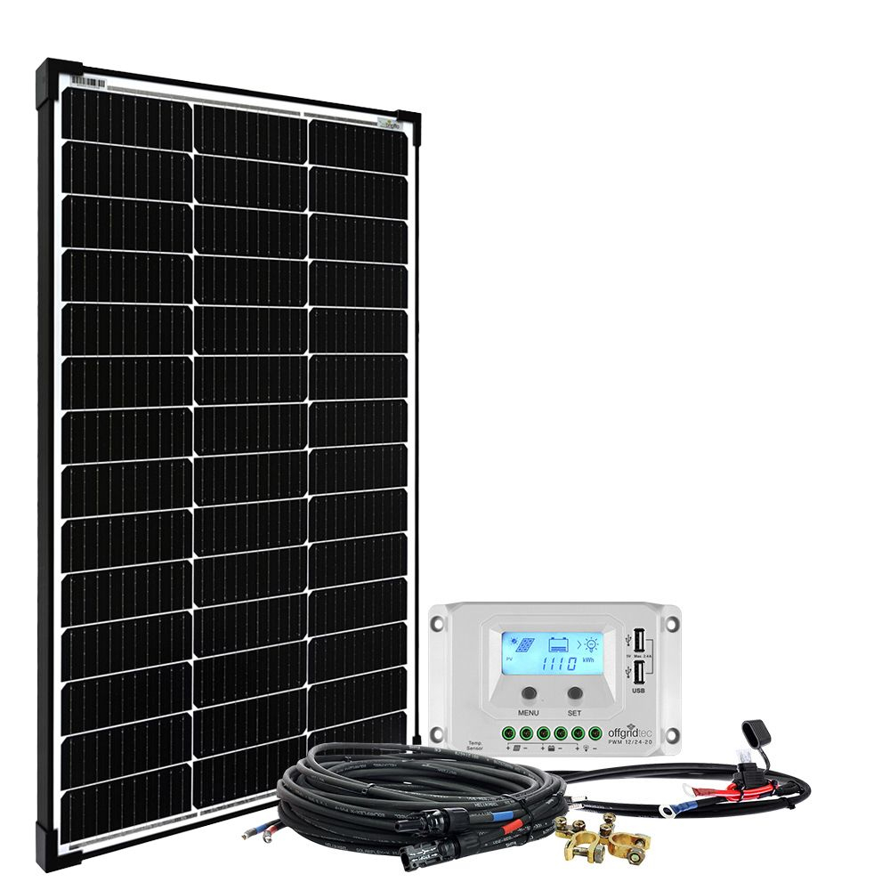 Kit fotovoltaic off-grid 100W 12V pentru iluminat si mici consumatori [2]