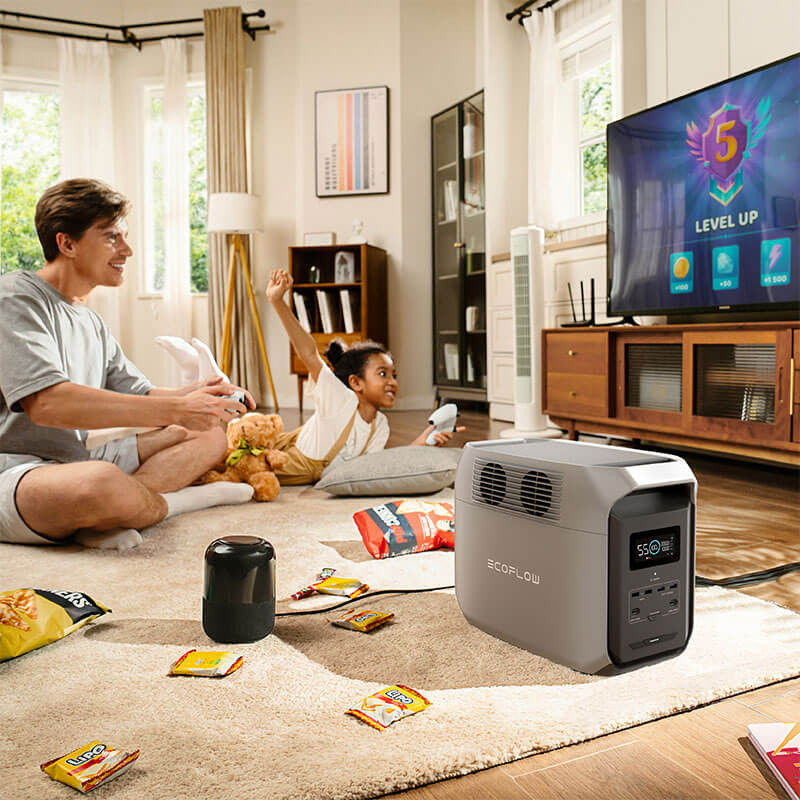 Kit Generator Solar Portabil 1536Wh 1800W EcoFlow Delta 3 1500 cu panouri 2 x 220W [12]