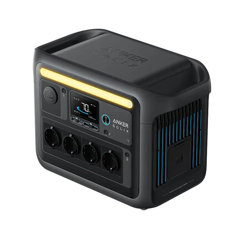 Kit Generator Solar Portabil Anker Solix C1000X 1056Wh 1800W cu Panou Solar 215W [4]