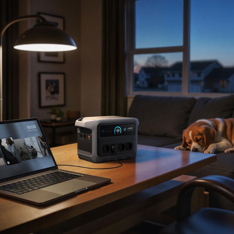 Kit generator solar portabil Anker SOLIX C1000X Gen2 2000W 1024Wh + panou 400W [15]