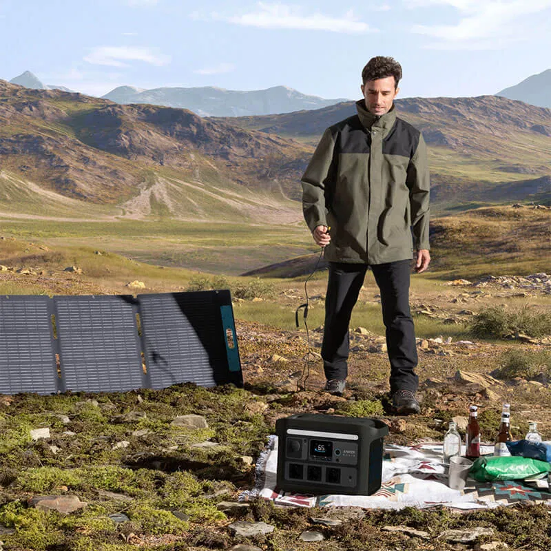 Kit Generator Solar Portabil 768Wh 1200W Anker Solix C800X + panou solar 100W (2x) [15]