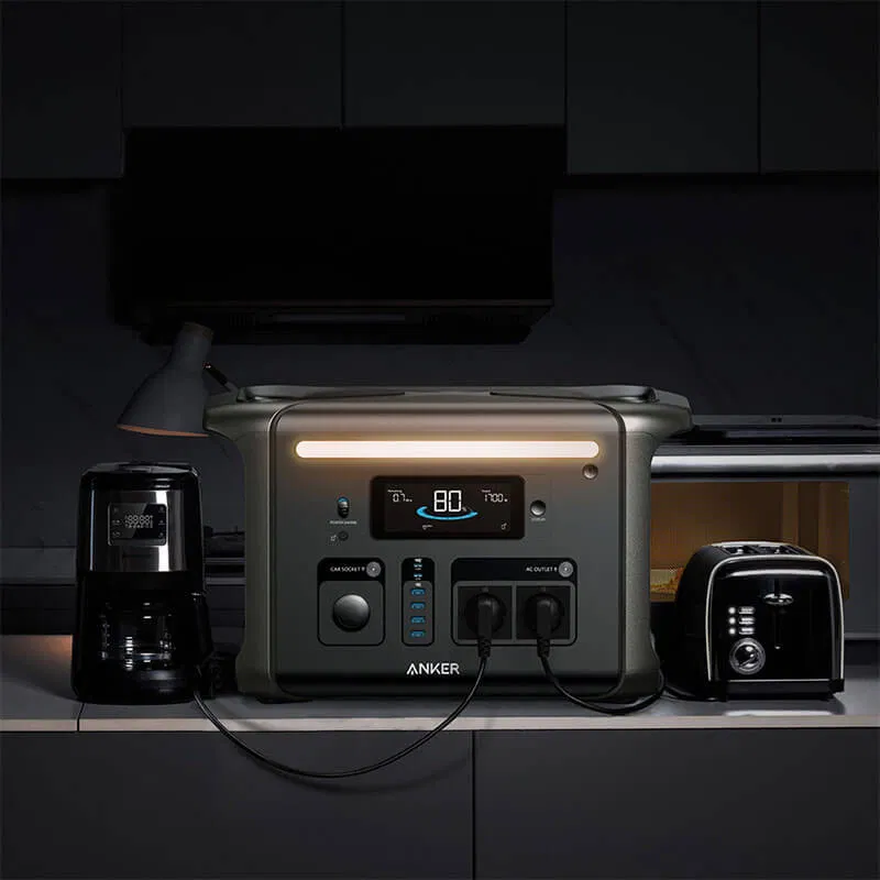 Kit Generator Solar Portabil 1536Wh 1800W Anker Solix F1500 + panou solar 100W [10]