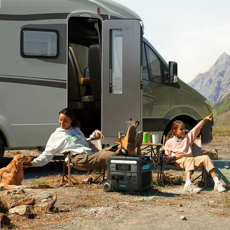 Kit Generator Solar 2048Wh 2400W Anker Solix F2000 (PowerHouse 767) + panou solar 200W (3x) [14]