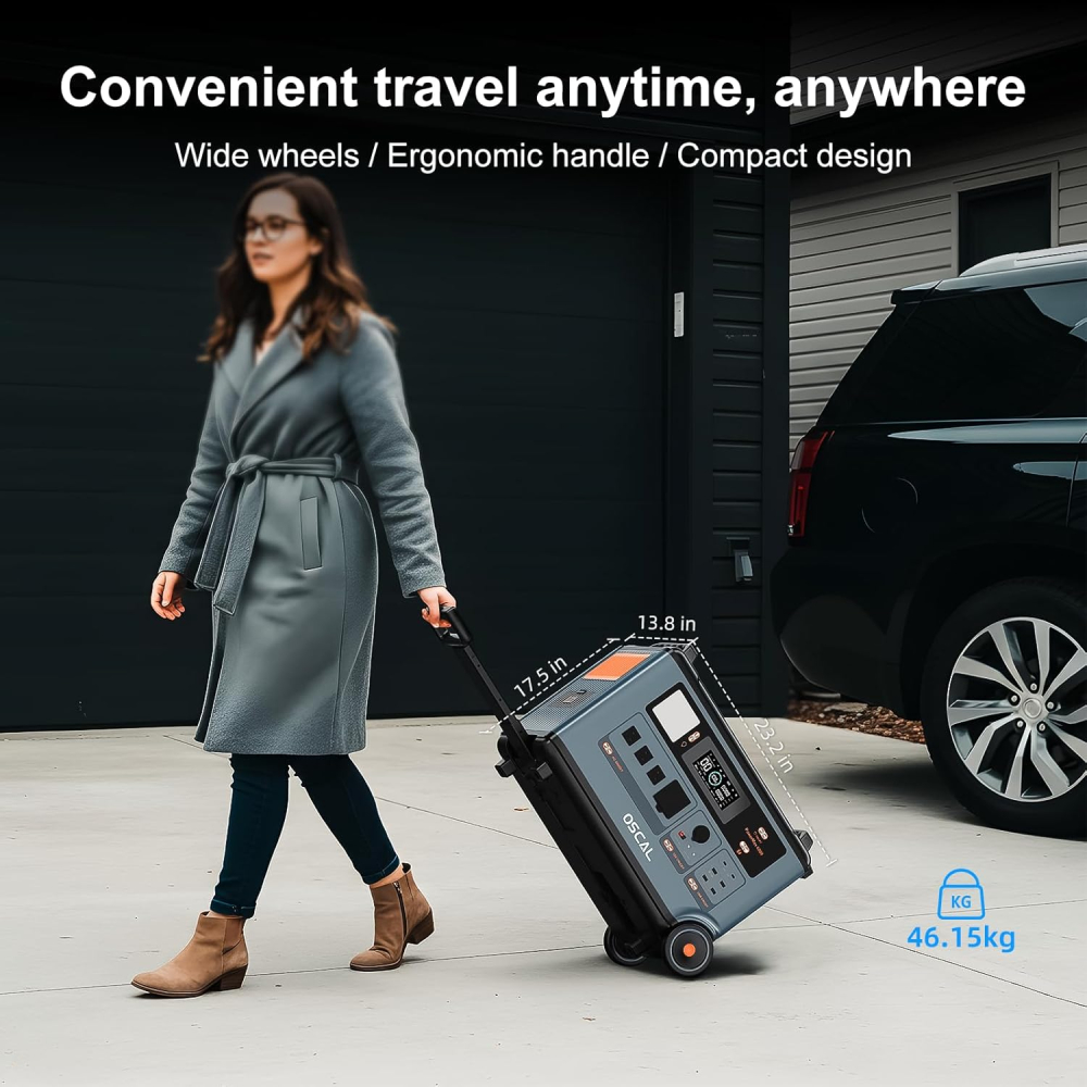 Kit Generator solar portabil OSCAL PowerMax 6000W 3600Wh + 2 panouri 455W Canadiansolar [14]