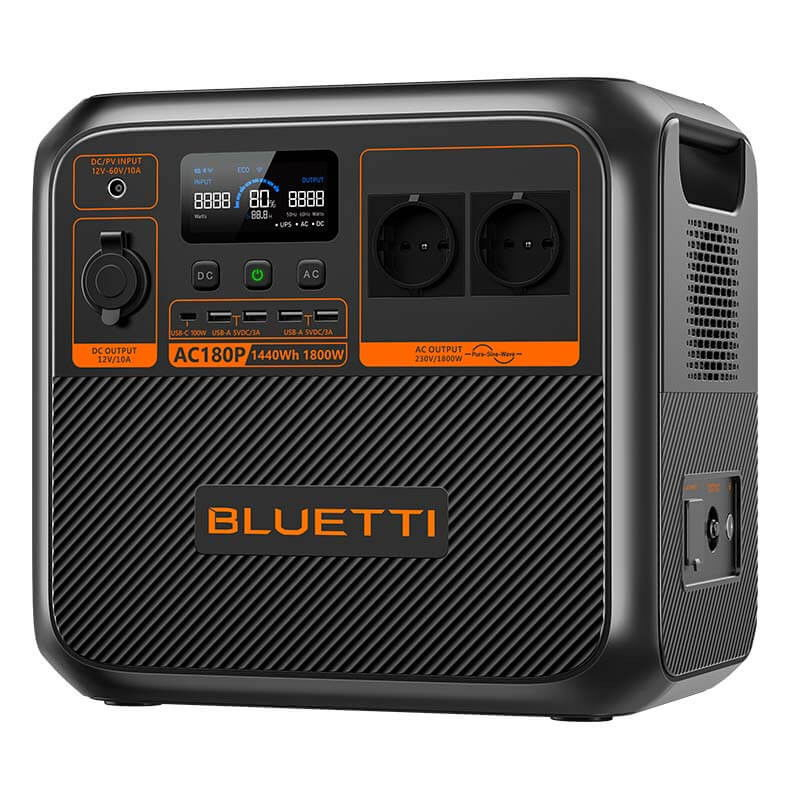 Kit Generator Solar Portabil Bluetti AC180P 1800W 1440Wh LifePO4 cu panou 200W [5]