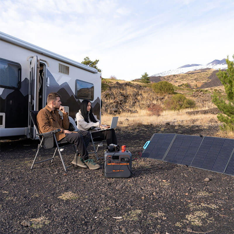 Kit Generator Solar Portabil Bluetti AC180P 1800W 1440Wh LifePO4 cu 3 x panou 200W [13]