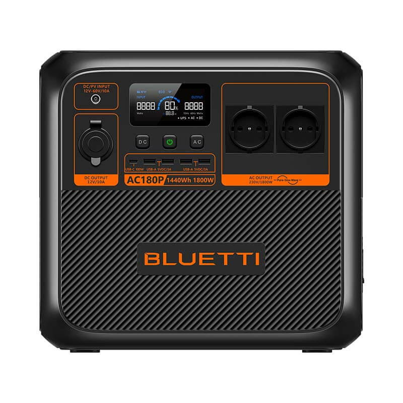 Kit Generator Solar Portabil Bluetti AC180P 1800W 1440Wh LifePO4 cu 2 x panou 200W [3]