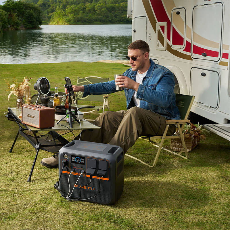 Kit Generator Solar Portabil Bluetti AC200PL 2400W 2304Wh cu panou rigid 3 x 150W [11]