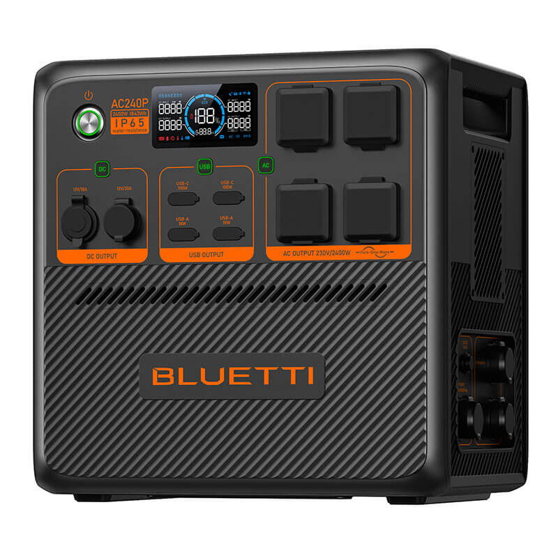 Kit Generator Solar Portabil Bluetti AC240P 2400W 1843Wh LifePO4 cu panou 200W [8]