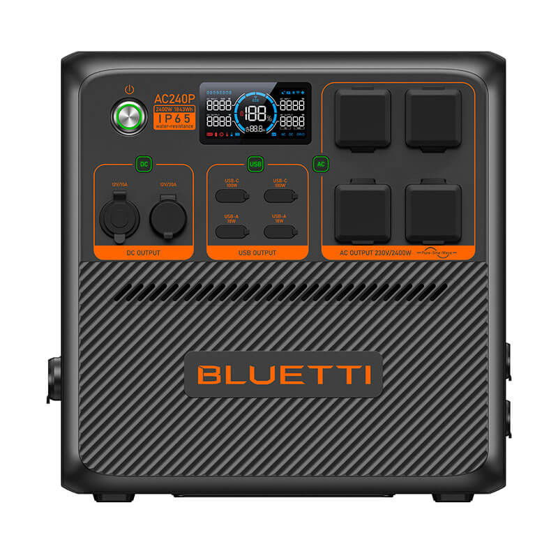 Kit Generator Solar Portabil Bluetti AC240P 2400W 1843Wh LifePO4 cu panou rigid 4 x 150W [2]