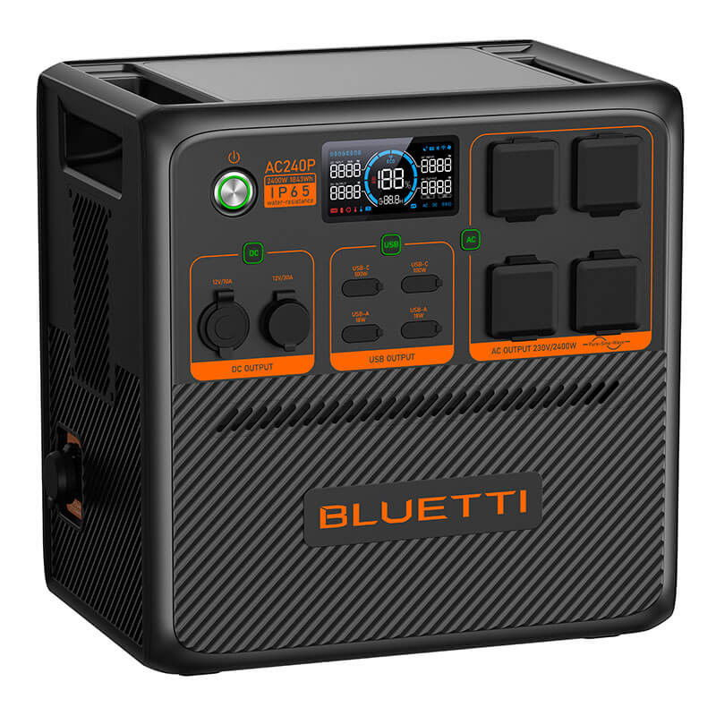 Kit Generator Solar Portabil Bluetti AC240P 2400W 1843Wh LifePO4 cu panou rigid 4 x 150W [6]