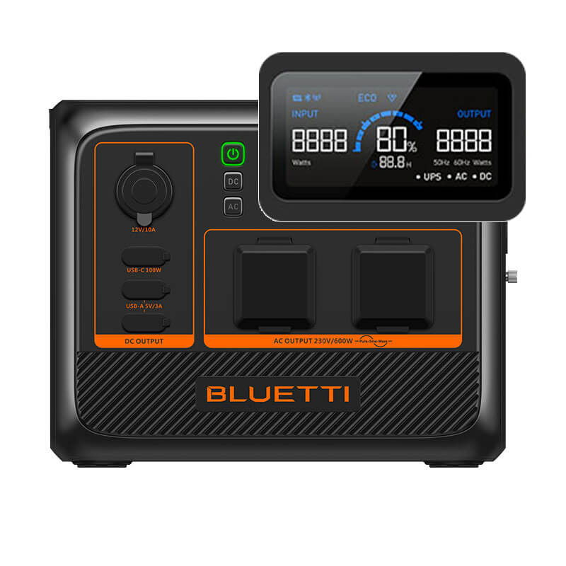 Kit Generator Solar Portabil 600W 504Wh, Bluetti AC60P + panou rigid 150W [7]