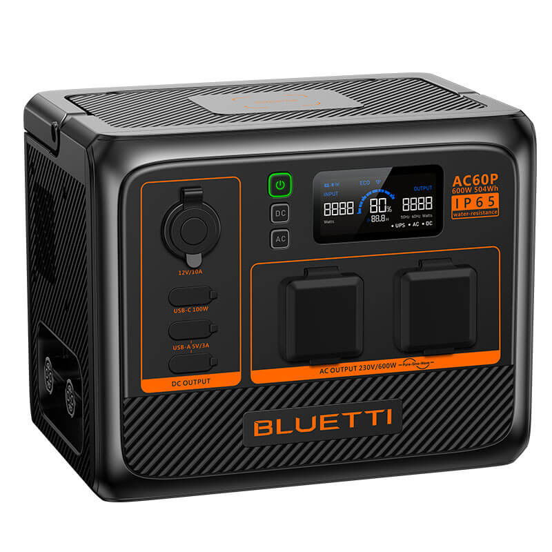 Kit Generator Solar Portabil 600W 504Wh, Bluetti AC60P + panou 200W Bluetti [7]