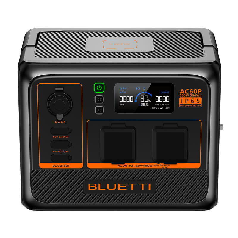 Kit Generator Solar Portabil 600W 504Wh, Bluetti AC60P + panou rigid 150W [8]