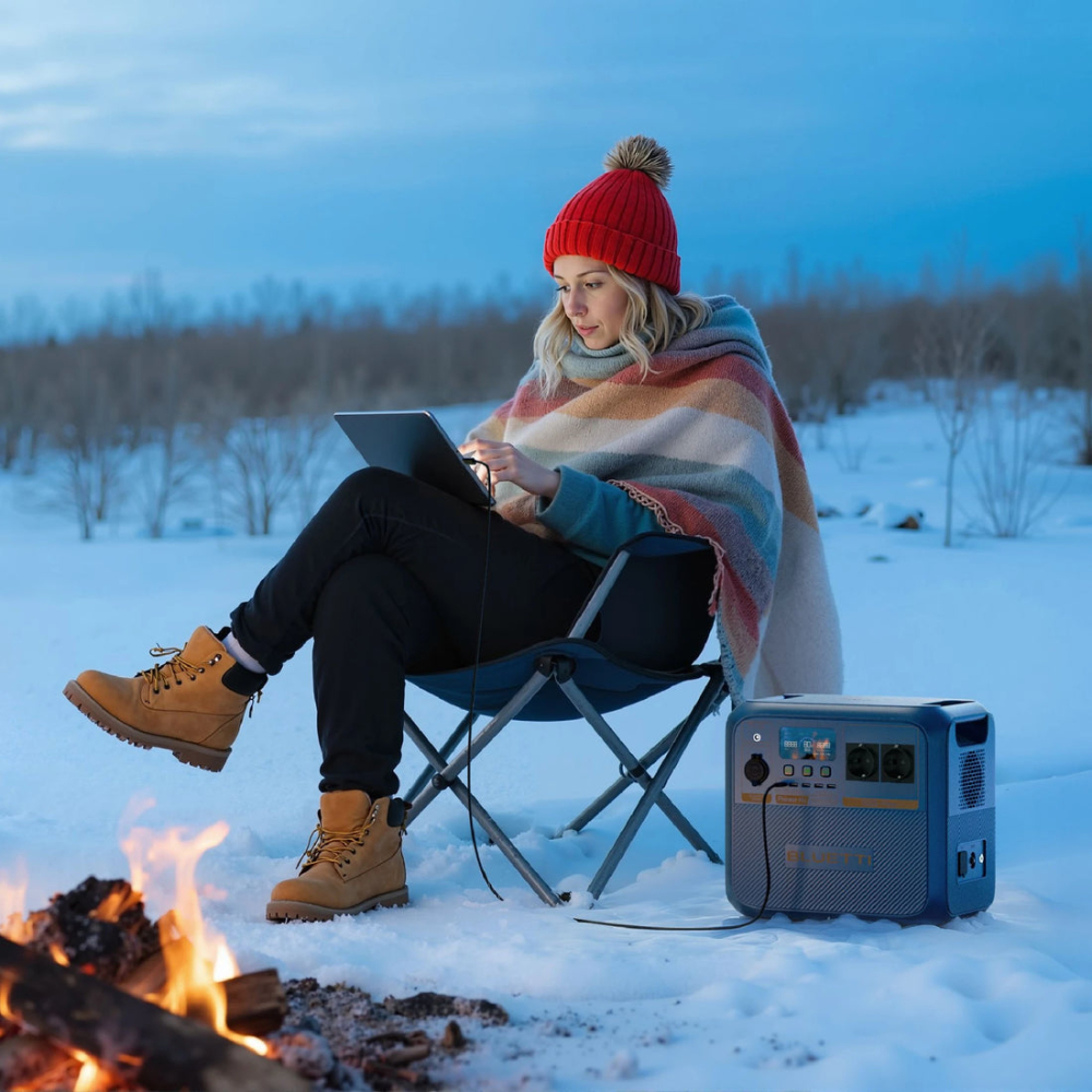 Kit Generator Solar Portabil Bluetti Pioneer Na sodium-ion 1500W 900Wh + 2X Panou 200W [10]