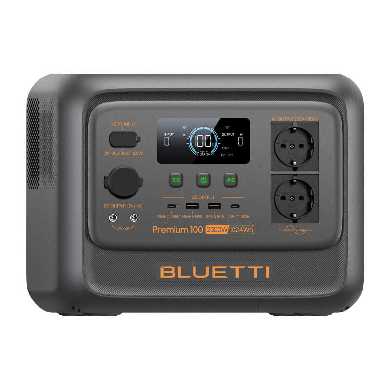 Statie de alimentare portabila Bluetti Premium 100 V2, 1800W 1024Wh, Ecran LCD, LiFePO4, Putere de varf 3600W [4]