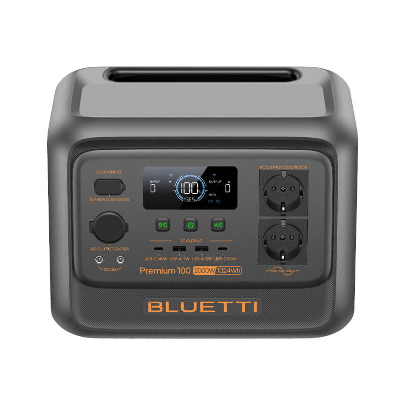 Statie de alimentare portabila Bluetti Premium 100 V2, 1800W 1024Wh, Ecran LCD, LiFePO4, Putere de varf 3600W [3]