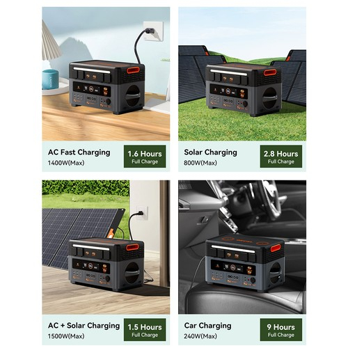 Kit generator solar portabil 2400W 18kWh Oscal PowerMax 2400Pro baterie auxiliara + panouri 4 x 200W [13]