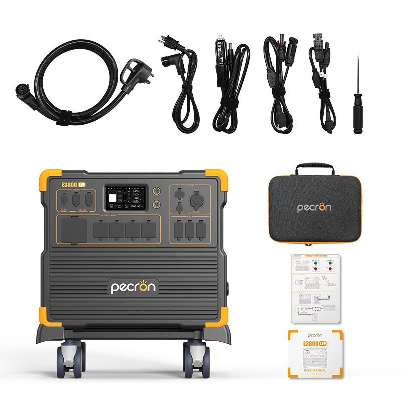 Statie de alimentare portabila Pecron E3800LFP 3840Wh 4200W + Carucior CADOU [3]