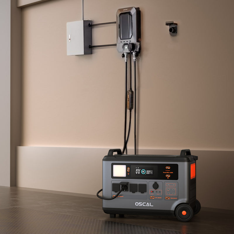 Statie de incarcare electrica portabila Rugged Blackview Oscal PowerMax 3600, Control prin aplicatie (WiFi+ Bluetooth), Capacitate 3.6 - 57.6 kWh (pana la15 baterii modulare), Lanterna, LCD, 44.4kg [15]