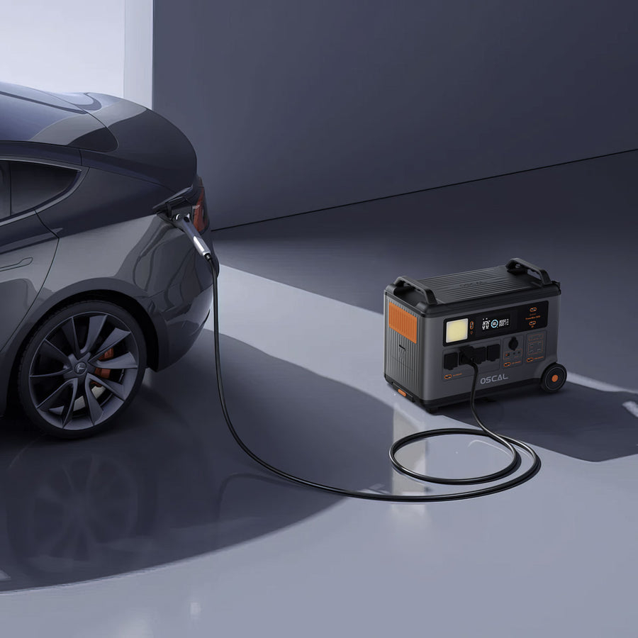 Statie de incarcare electrica portabila Rugged Blackview Oscal PowerMax 3600, Control prin aplicatie (WiFi+ Bluetooth), Capacitate 3.6 - 57.6 kWh (pana la15 baterii modulare), Lanterna, LCD, 44.4kg [12]