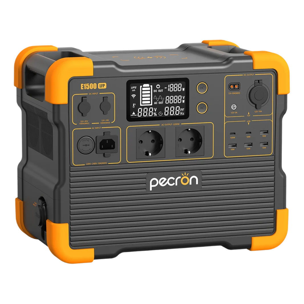 Kit generator solar portabil PECRON E1500LFP, 1536Wh, 2200W, 230V, Baterie LiFePO4 cu panou rigid 150W [2]