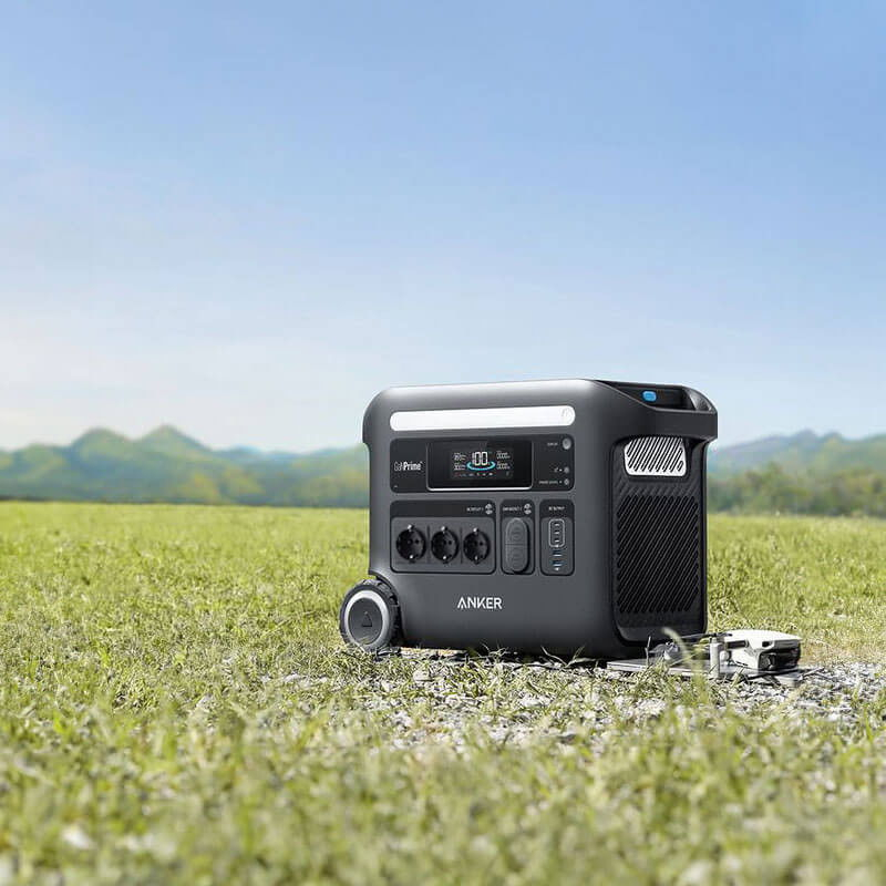Statie de incarcare portabila Anker Solix F2600, 2560Wh 2400W, LiFeP04, 10 porturi, lumina LED [8]