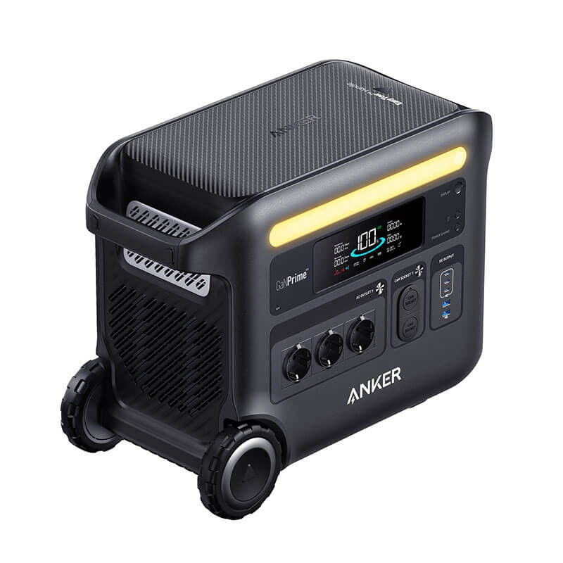 Statie de incarcare portabila Anker Solix F2600, 2560Wh 2400W, LiFeP04, 10 porturi, lumina LED [2]