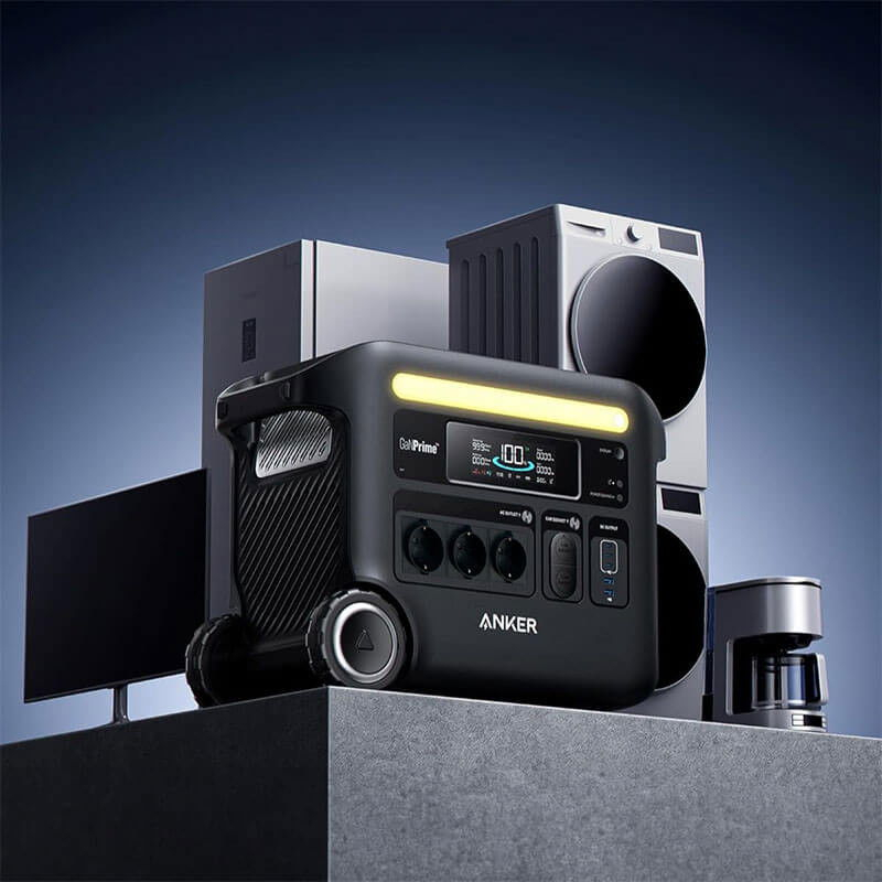 Statie de incarcare portabila Anker Solix F2600, 2560Wh 2400W, LiFeP04, 10 porturi, lumina LED [10]