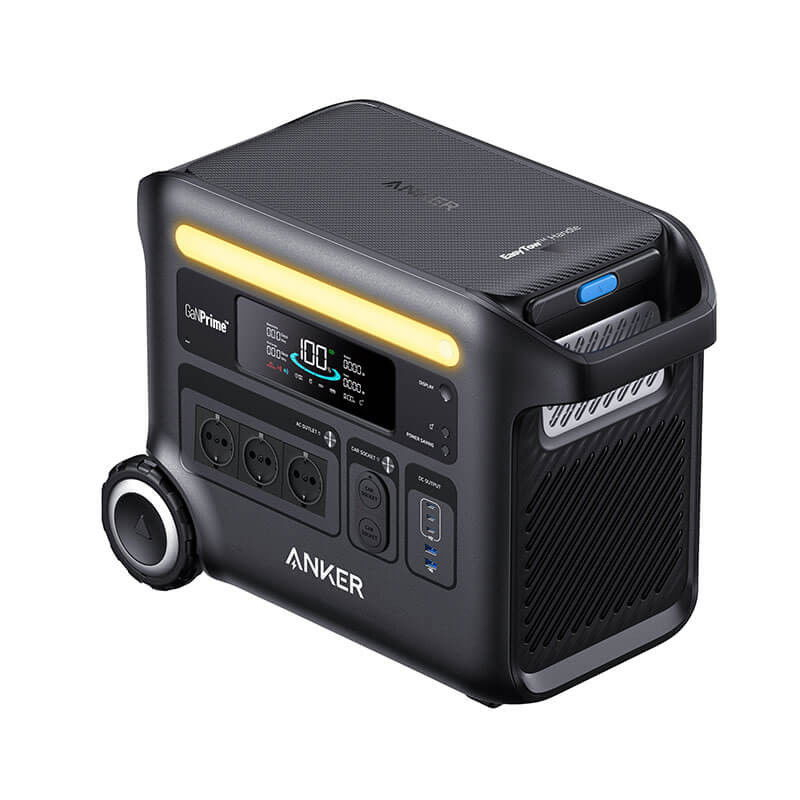 Statie de incarcare portabila Anker Solix F2600, 2560Wh 2400W, LiFeP04, 10 porturi, lumina LED [3]