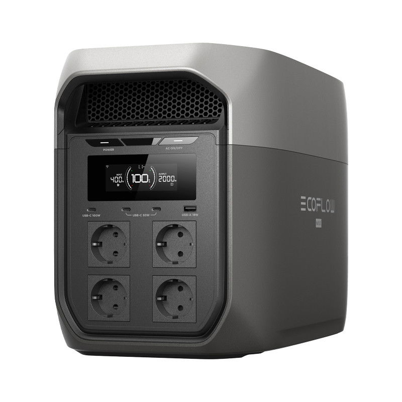 Kit generator solar portabil EcoFlow Delta 3 Max 2048Wh, 2400W + panou 160W [2]