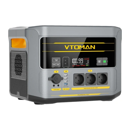Kit generator solar portabil VTOMAN FlashSpeed2400, 2400W 1408Wh cu panou 200W [5]