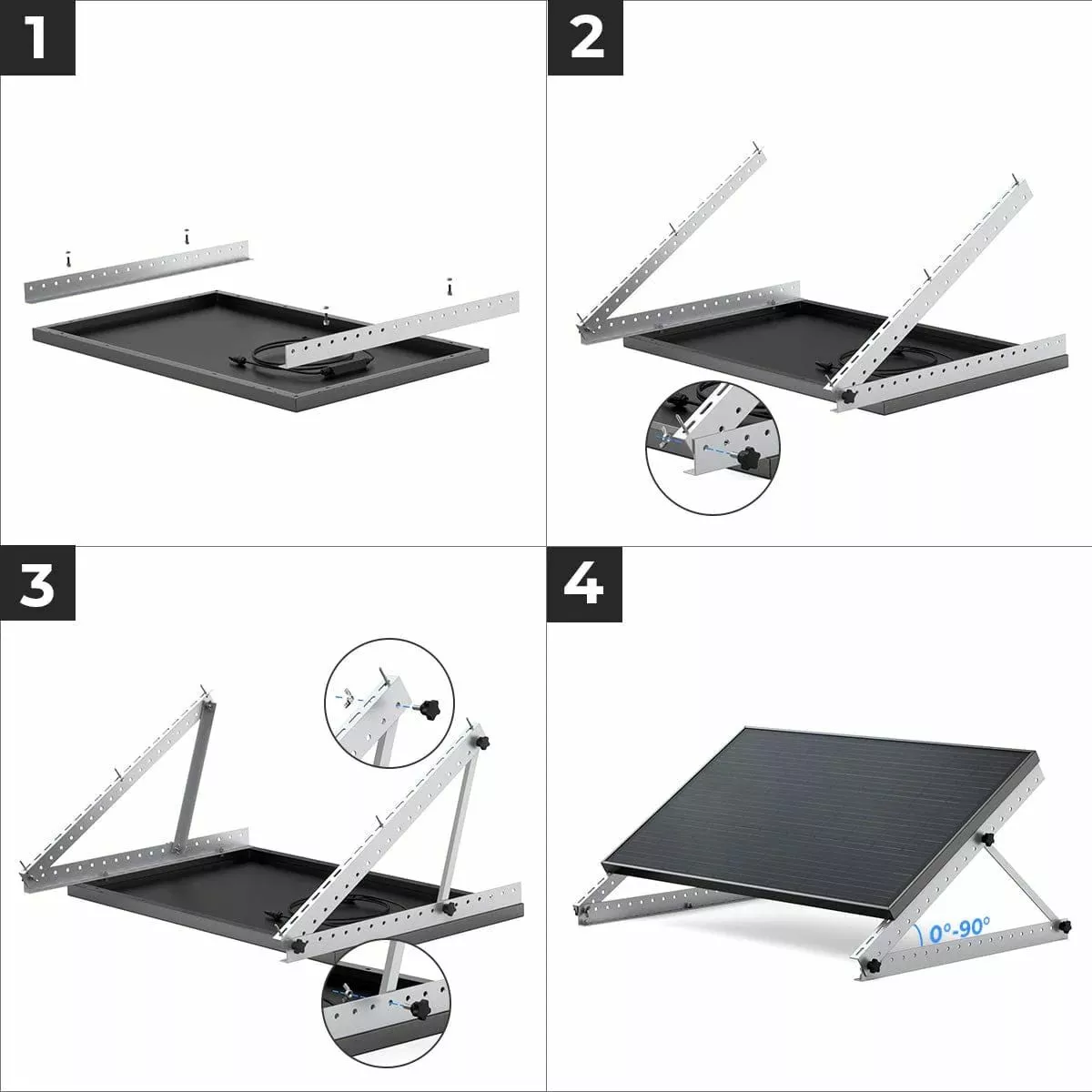 Suport ajustabil pentru panouri solare mici [4]