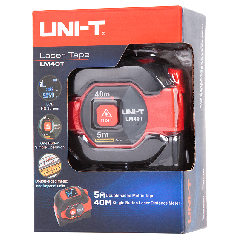 Telemetru Digital Laser Uni-T LM40T, Masurare Distanta 0.05-40m, Afisaj LCD, Portabil [6]